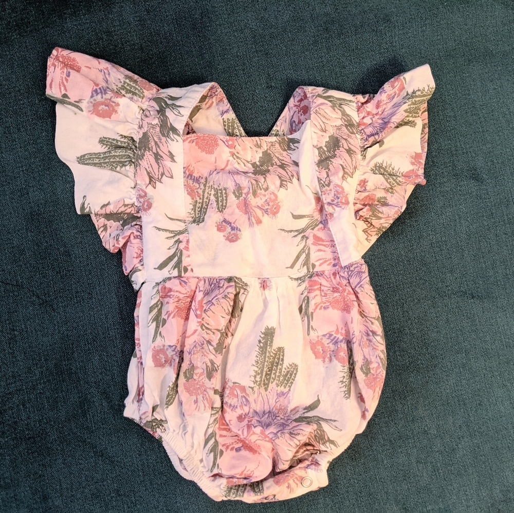 Kate Quinn Cactus Flower Bodysuit 0-3m